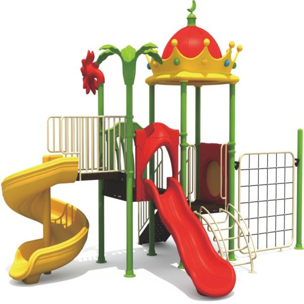 kids rainbow outdoor childern playground set garden climbing frame swing & slide