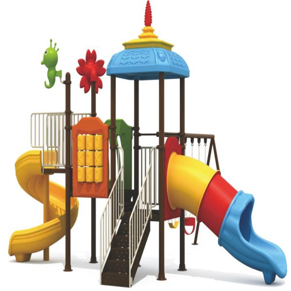 outdoor children's playground set swing & slide