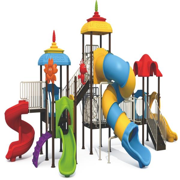 kids outdoor playset swing and slide