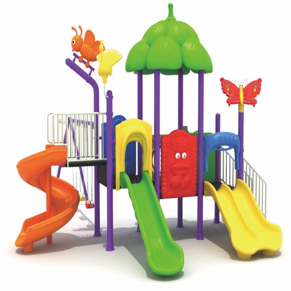 outdoor children's playground set swing & slide