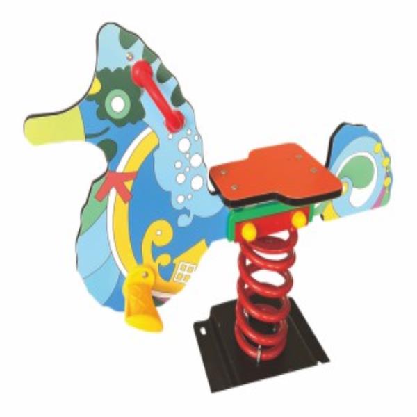 fish shape children ride spring