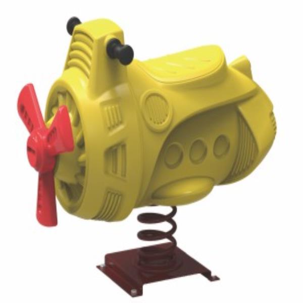 plane shape children ride spring