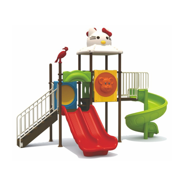 outdoor activity playcentre with slide without swing