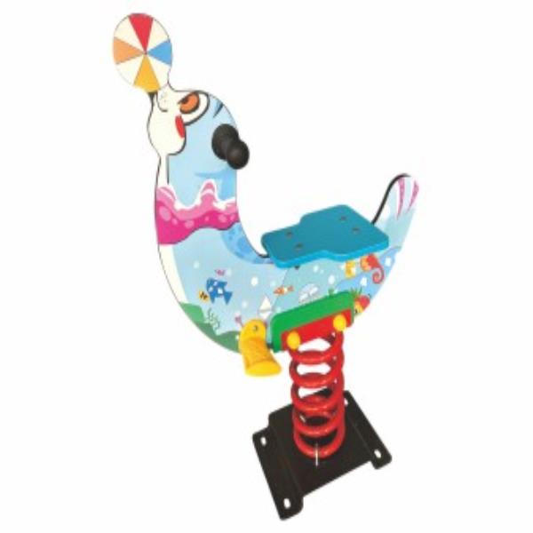 fish shape children ride spring