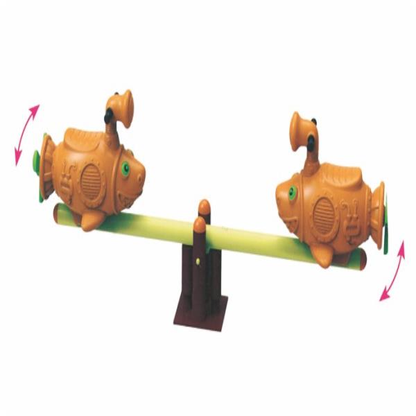 Seesaw swing fish shape