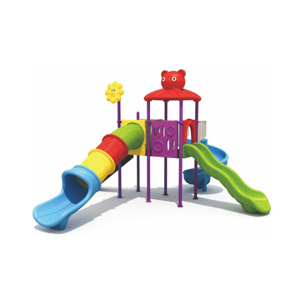 kids tube slide and swing