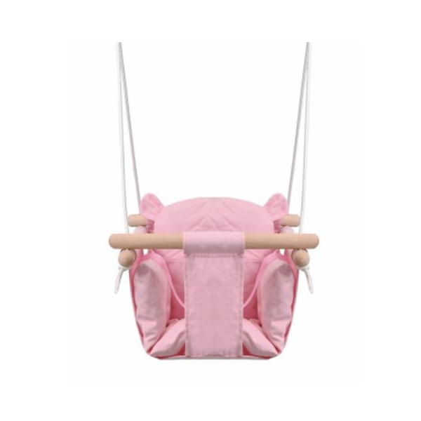 secure baby swing seat pink colour