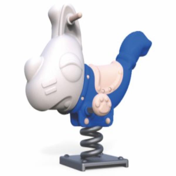 Rahino shape children ride spring