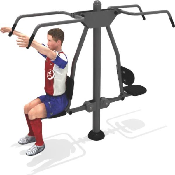 Manual lat pull down machine double