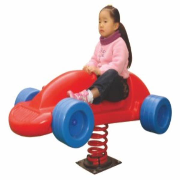 Car shape children ride spring