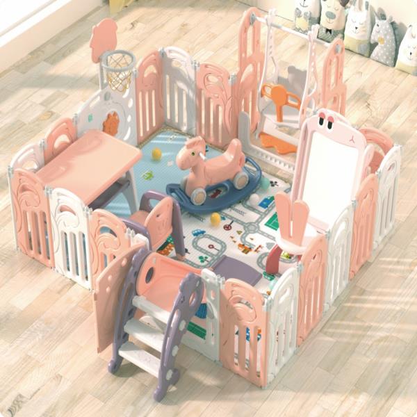 Deluxe large play pen with multi functonal 