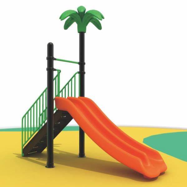 slide for kids metal palm spiral with stair