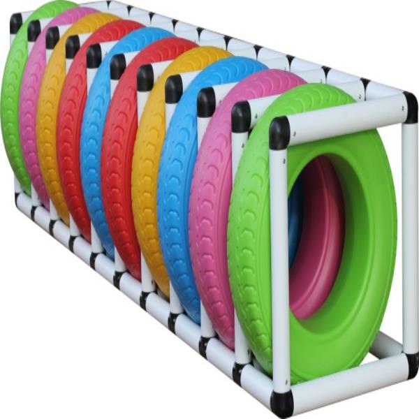 colourfull 10 tyres set with tyres rack 