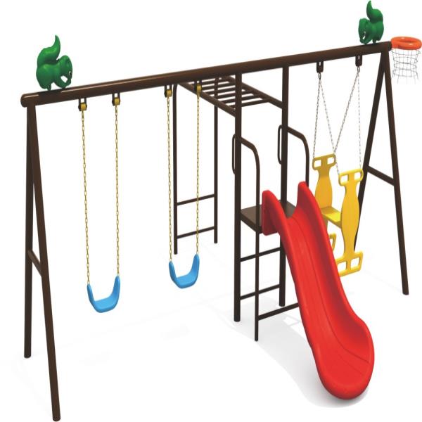 kids swings slides with monkey climber