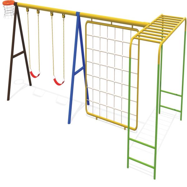 monkey climbing and hanging bar & swings 