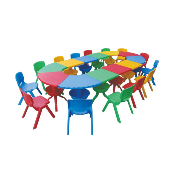 Kids multi colour plastic table set big