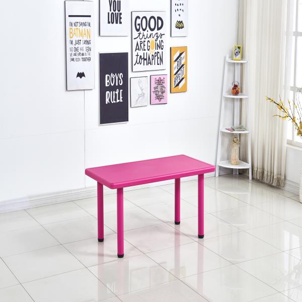 Rectangle Kids Table pink