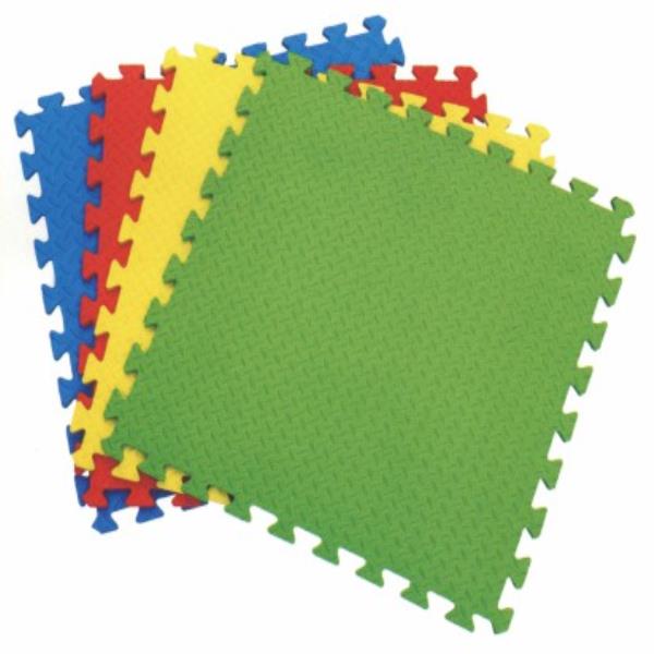 4-piece interlocking floor mat multicolor