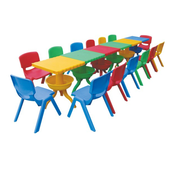 Kids multi colour plastic table set