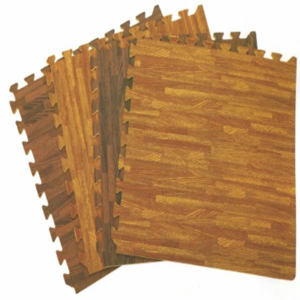 4pcs Practical Wood Grain Foam Floor Decoration 